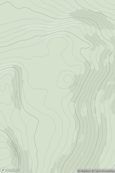 Thumbnail image for Meall Ban [Loch Ericht to Glen Tromie & Glen Garry] [NN712642] showing contour plot for surrounding peak